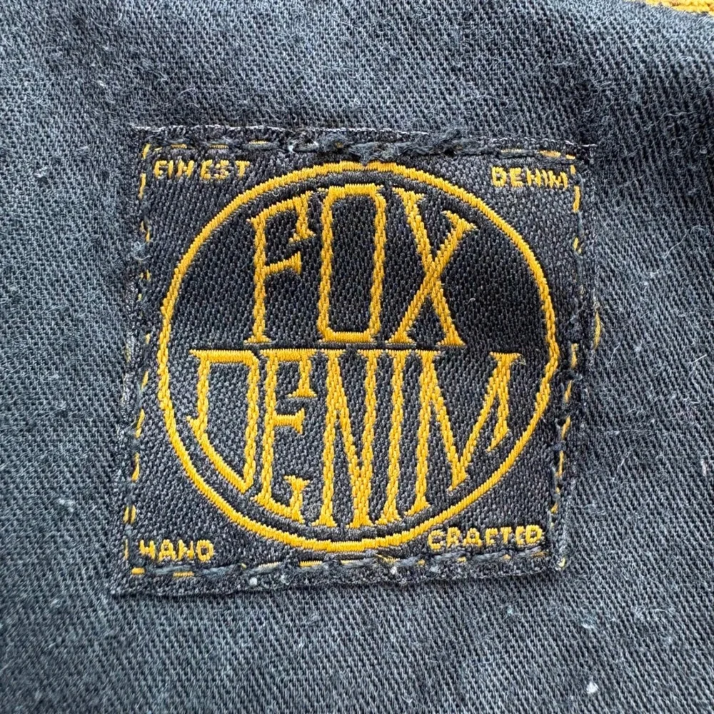 Fox Denim Duster Jeans Mens 31 Blue Y2K Racing VTG Grunge‎ Relaxed Fit Bootcut - Picture 10 of 16